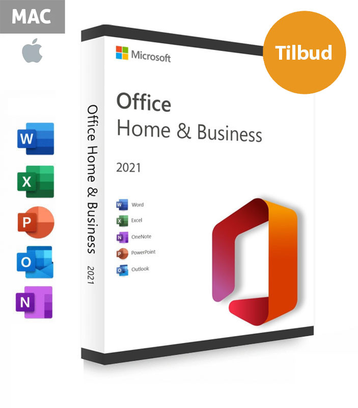 Office 2021 Til Mac Home & Business (Download)